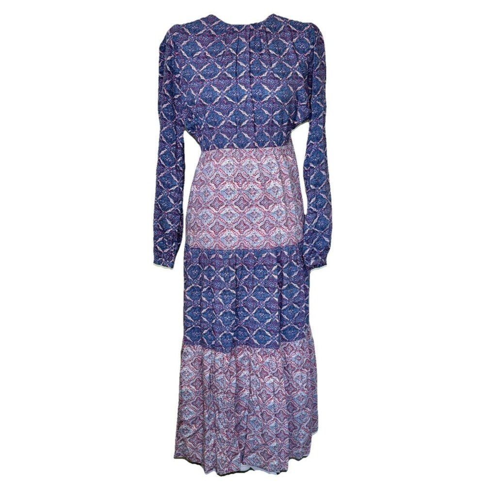 Nordstrom Women’s Prairie Tiered Maxi Dress‎ Boho Festival Fairy Cottage Size Sm